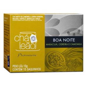 Chá Leão Camomila, Cidreira e Maracujá | Com 15 Sachês