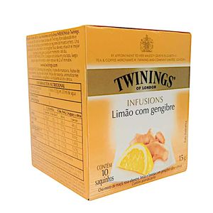 Chá Twinings Of London Limão e Gengibre | Com 10 Sachês