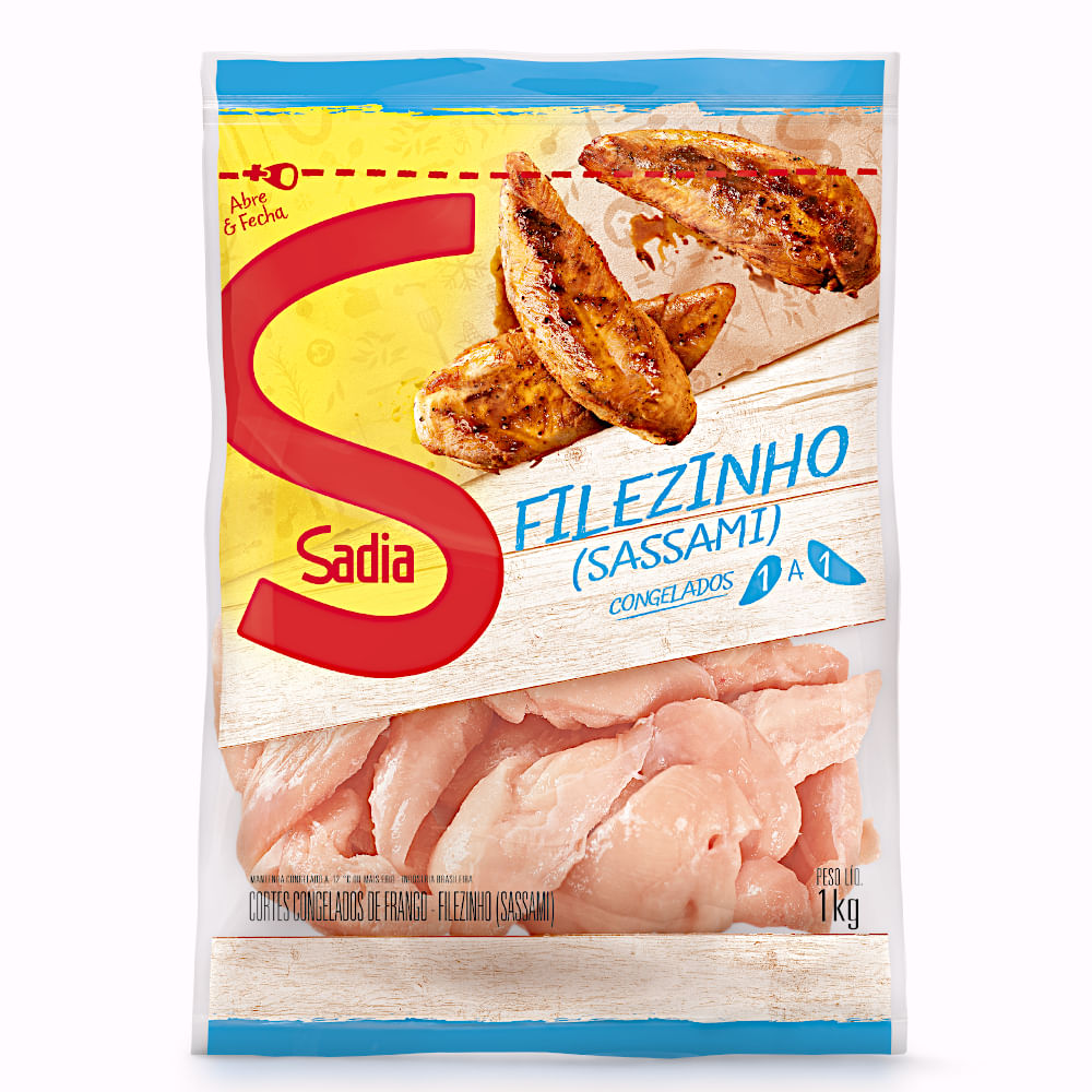Filezinho Sassami de Frango Congelado Sadia 1kg - Supermercado Coop