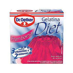 Gelatina Dr. Oetker Diet Framboesa 12g
