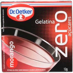 Gelatina Dr. Oetker Zero Açúcar Morango 12g