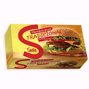 Hambúrguer Bovino Sadia Tradicional 672g