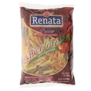 Macarrão Grano Duro Tricolori Penne Renata 500g