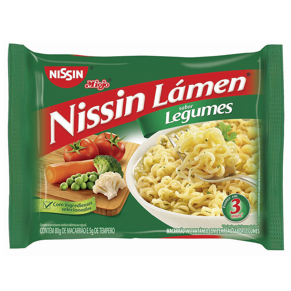 Macarrão Instantaneo Nissin Lámen Legumes 85g Supermercado Coop