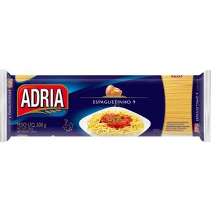 Macarrão com Ovos Espaguetinho 9 Adria 500g