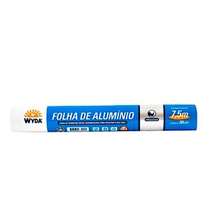 Papel Alumínio 30cm x 7,5m Wyda