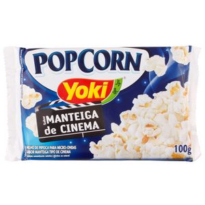 Pipoca para Micro-ondas Manteiga de Cinema Yoki 100g