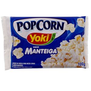 Pipoca para Micro-ondas Manteiga Yoki 100g