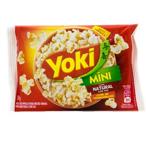 Pipoca para Micro-ondas Pop Corn com Sal Yoki 50g