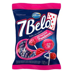 Pirulito Arcor 7 Belo Framboesa 120g