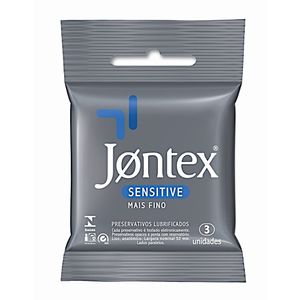 Preservativo Sensitive Jontex com 3 Unidades