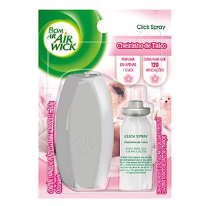 Purificador Spray Bom Ar Click Cheirinho de Talco Aparelho 12ml