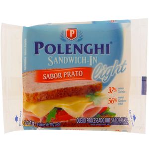 Queijo Prato Light Sandwichin Polenghi 144g