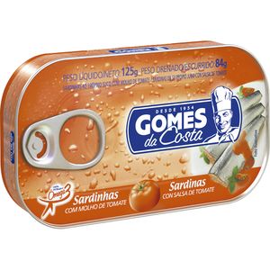 Sardinha Gomes da Costa com Molho de Tomate Lata 125g