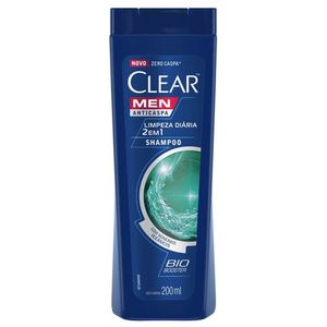 Shampoo Clear Anti Caspa 2X1 Limpeza Diária 200ml