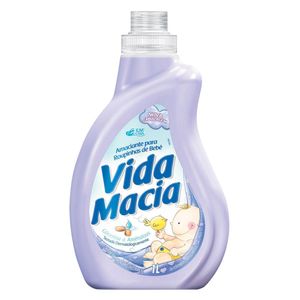 Amaciante para Roupas Vida Macia Glicerina e Amêndoas 1L