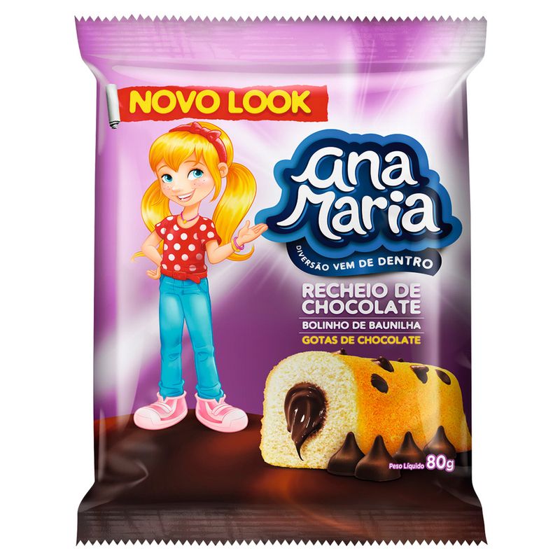 Bolinho Ana Maria Gotas de Chocolate 70g - Supermercado Coop