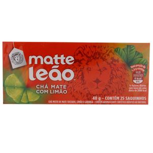 Chá Matte Leão Limão | Com 25 Sachês