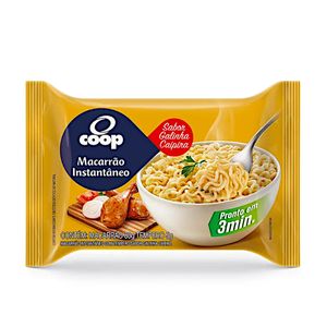 Macarrão Instantâneo Coop Galinha Caipira 85g