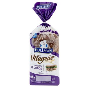 Pão Integral 12 Grãos Plus Vita Pullman 500g