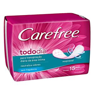 Protetor Diário Brisa com 15 Unidades Carefree