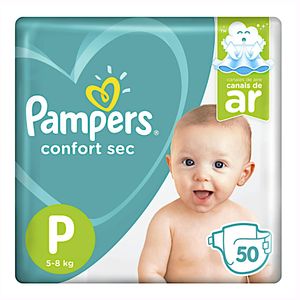 Fralda Pampers Confort Sec Mega P com 50 Unidades