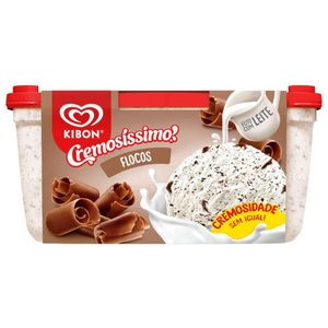 Sorvete Cremosíssimo Flocos Kibon 1.5 Litros