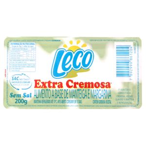 Manteiga e Margarina sem Sal Leco 200g