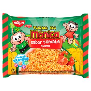 Macarrão Instantaneo Nissin Lámen Turma da Mônica Tomate 75g