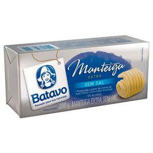 Manteiga com Sal Tablete Batavo 200g