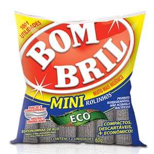 Lã de Aço Bombril Eco Mini | Com 12 Unidades