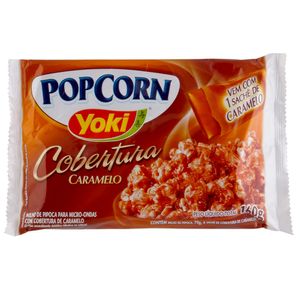 Pipoca para Micro-ondas Cobertura de Caramelo Yoki 160g