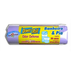 Saco para Lixo Banheiro e Pia Odor Defense Dover 10 Litros com 10 Unidades