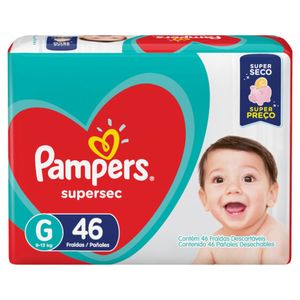 Fralda Pampers Básica Hiper G com 46 Unidades
