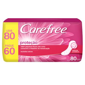 Protetor Diário Proteção Carefree Leve 80 Pague 60
