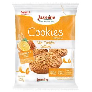 Biscoito Cookie Sem Glúten Laranja e Mel Jasmine 150g