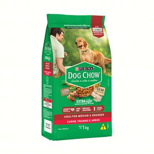 Alimento para Cães Dog Chow Adulto Raças Médias e Grandes 1kg