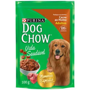 Alimento para Cães Dog Chow Carne ao Molho Sachê 100g