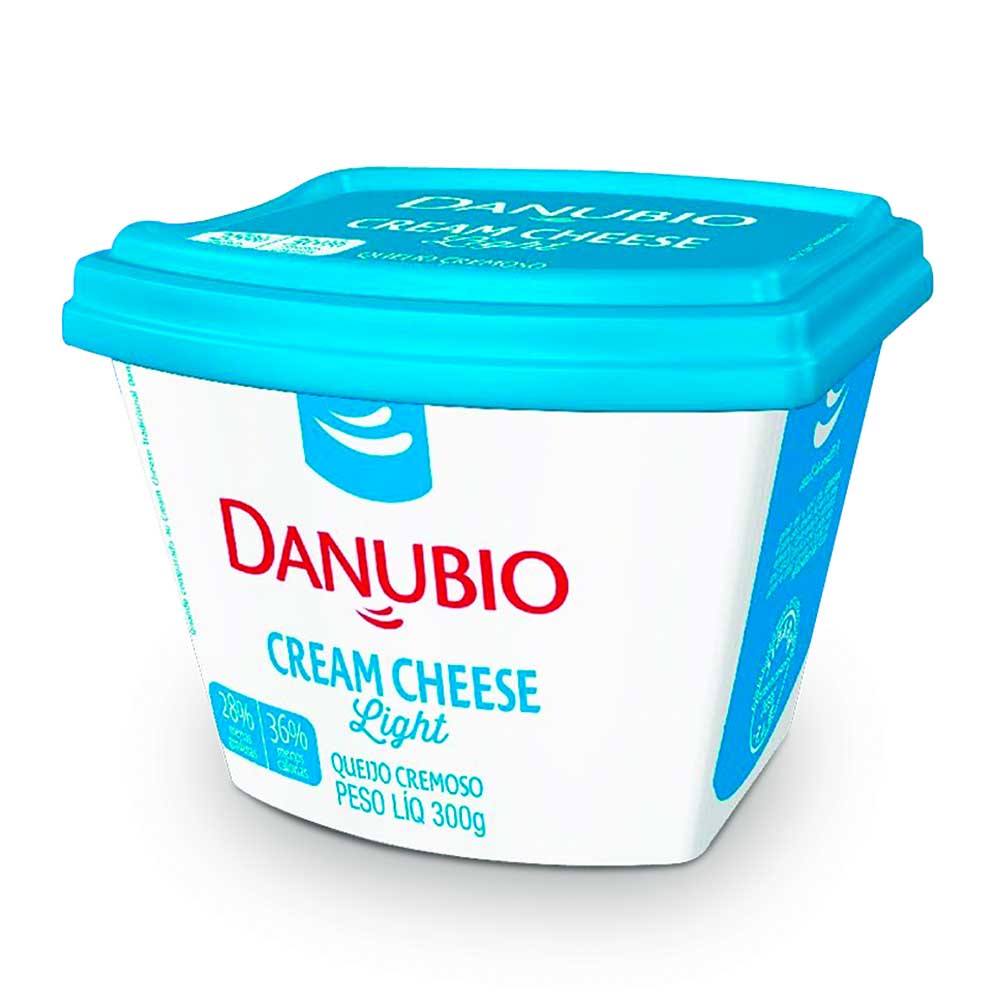 Cream Cheese Light Danúbio 300g Supermercado Coop 