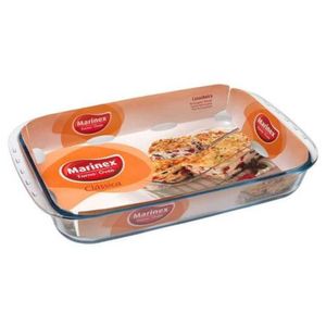 Assadeira de Vidro Marinex Lasanheira Retangular Funda 5L