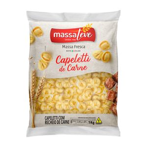 Capeletti Massa Leve Recheada com Carne 1kg