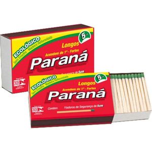 Fósforo Paraná Ecológico Família | Com 3 Caixas com 100 Fósforos cada
