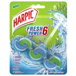 Bloco sanitário fresh power 6 pinho campestre Harpic