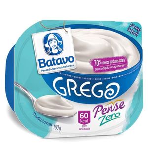 Iogurte grego pense zero tradicional Batavo 100g