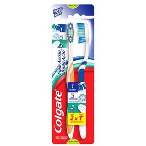Escova dental tripla ação macia leve 2 pague 1 Colgate