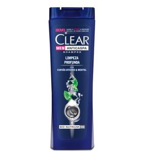 Shampoo anticaspa men limpeza profunda Clear 400ml