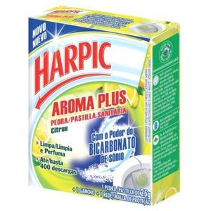 Pedra sanitária aroma plus citrus Harpic 25g