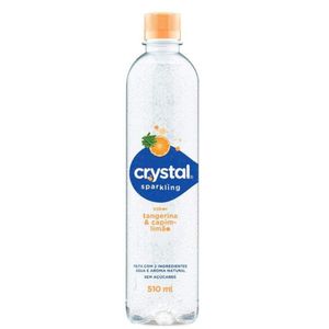 Água Saborizada Crystal Sparkling Com Gás Tangerina e Capim-Limão 510ml