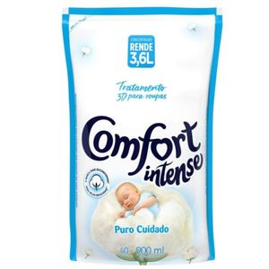 Amaciante para Roupas Comfort Concentrado Intense Puro Cuidado Doypack 900ml