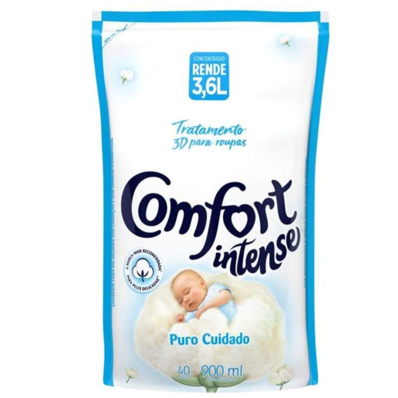 Amaciante Para Roupas Comfort Concentrado Intense Puro Cuidado Doypack 900ml Supermercado Coop 